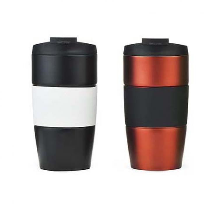 Coffee Travel Mug with Silicone grip #6002
