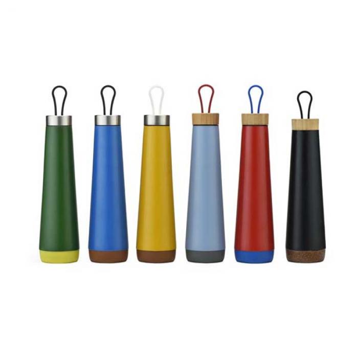Cork-based Stainless Steel Red Wine Bottle 500m #6503